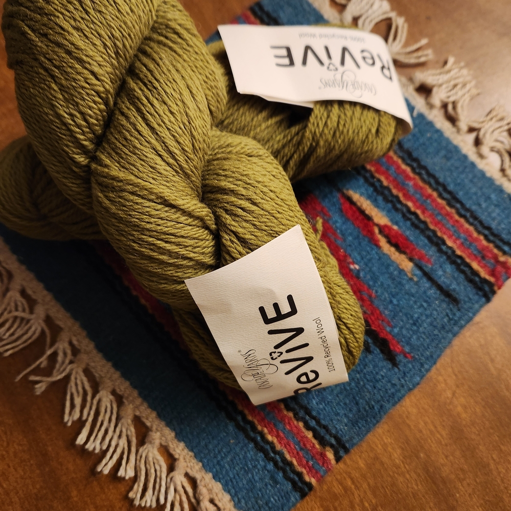 Revive Olive Green Yarn for Fiber Arts 9 Skeins - Picture 3 of 6